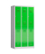 Spind ClassiX gelbgrün, lichtgrau X-520235, 6 Schließfächer 87,0 x 50,0 x 180,0 cm 