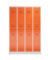Spind ClassiX feuerrot, lichtgrau X-520244, 8 Schließfächer 118,5 x 50,0 x 180,0 cm 