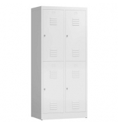 Spind ClassiX signalweiß X-523227, 4 Schließfächer 80,0 x 50,0 x 180,0 cm 
