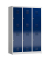 Spind ClassiX enzianblau, lichtgrau X-523231, 6 Schließfächer 118,5 x 50,0 x 180,0 cm 