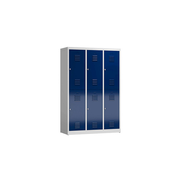 4061815857599 - Spind ClassiX enzianblau lichtgrau X-523231 6 Schließfächer 1185 x 500 x 1800 cm 4061815857599 LÜLLMANN 4061815857599 - Spind ClassiX enzianblau lichtgrau X-523231 6 Schließfächer 1185 x 500 x 1800 cm 4061815857599 LÜLLMANN