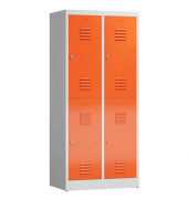 Spind ClassiX feuerrot, lichtgrau X-523224, 4 Schließfächer 80,0 x 50,0 x 180,0 cm 