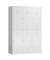 Spind ClassiX signalweiß X-523237, 6 Schließfächer 118,5 x 50,0 x 180,0 cm 