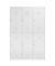 Spind ClassiX signalweiß X-523237, 6 Schließfächer 118,5 x 50,0 x 180,0 cm 