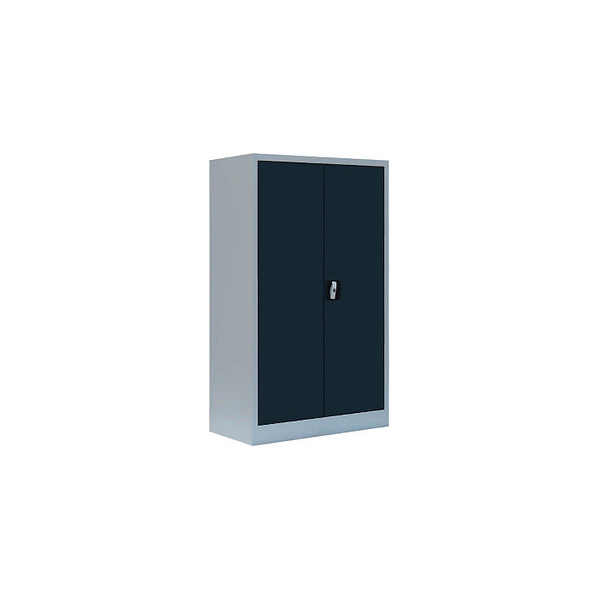 4061815997417 - Lüllmann - Aktenschrank Metallschrank abschließbar Lichtgrau Anthrazit 2 Fachböden 1200 x 800 x 383 mm 530298 - grau 4061815997417 - Lüllmann - Aktenschrank Metallschrank abschließbar Lichtgrau Anthrazit 2 Fachböden 1200 x 800 x 383 mm 530298 - grau