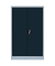 Stahlschrank 530298 anthrazit, lichtgrau 80,0 x 38,3 x 120,0 cm, aufgebaut 