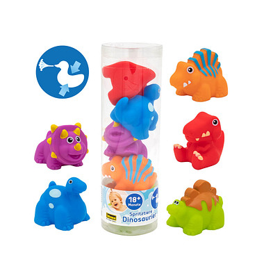Badespielzeug Spritztiere Dinosaurier mehrfarbig 