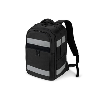 Rucksack REFLECTIVE Recycling-PET schwarz 32,0 - 38,0  l 