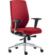 Bürodrehstuhl Office Basic 5100 höhenverstellbare Armlehnen,rot 