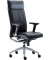 Lederdrehsessel manager 5180 schwarz hohe Rückenlehne, Kopfstütze 