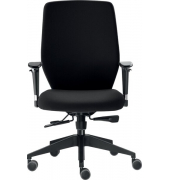 Bürodrehstuhl Office Basic 5100 höhenverstellbare Armlehnen, schwarz 