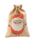 Nikolauss&auml;ckchen J110 mittel Jute mit Nikolausmotiv 25x35cm