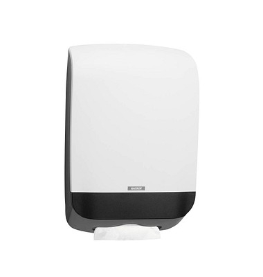 Falthandtuchspender 77410 Inclusive M, wei&szlig;/schwarz, 600 T&uuml;cher