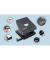 Locher 827-P schwarz bis 3mm 30 Blatt mit Anschlagschiene