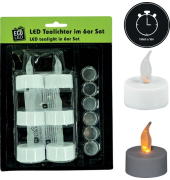 LED-Teelichter-Set 88294 weiß 