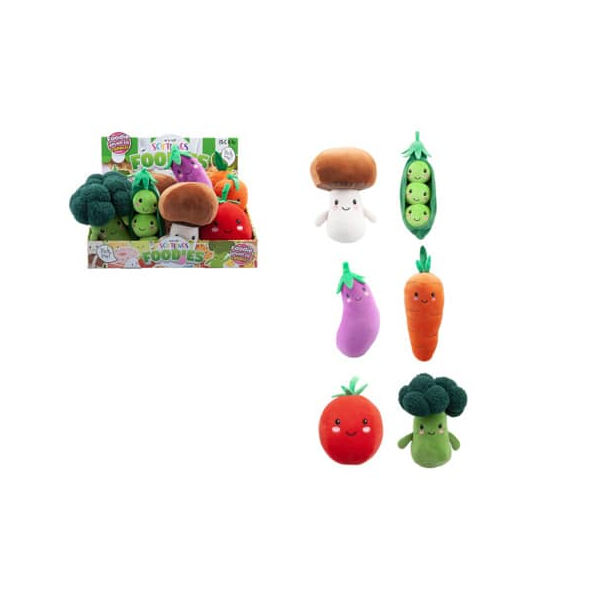 12 Stück Alpedia Plüschfigur Softlinge Salat vegetarsische Feinschmecker, sortiert  5050565741363 HEAD