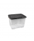 Aufbewahrungsbox Curve 2002050110, 24 Liter, mit Deckel, au&szlig;en 400x300x280mm, Polypropylen (PP) transparent/schwarz