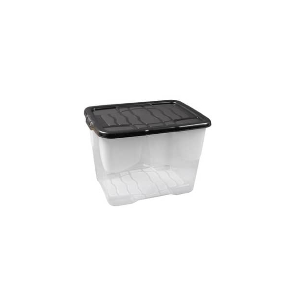 5021711050875 - Aufbewahrungsbox Curve 2002050110 außen 400x300x280mm Polypropylen (PP) transparent schwarz 5021711050875 Strata