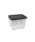 Aufbewahrungsbox Curve 2002050110, 24 Liter, mit Deckel, au&szlig;en 400x300x280mm, Polypropylen (PP) transparent/schwarz