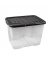 Aufbewahrungsbox Curve 2001990110, außen 28x35x16cm, Polypropylen transparent/grau