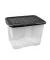 Aufbewahrungsbox Curve 2001990110, außen 28x35x16cm, Polypropylen transparent/grau