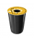Papierkorbdeckel 1009350051, rund, gelb für Plastik