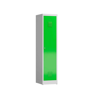 Spind ClassiX gelbgrün, lichtgrau X-515115, 1 Schließfach 41,5 x 50,0 x 180,0 cm 