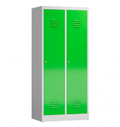 Spind ClassiX gelbgrün, lichtgrau X-515125, 2 Schließfächer 80,0 x 50,0 x 180,0 cm 