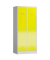 Spind ClassiX lichtgrau, zinkgelb X-515126, 2 Schließfächer 80,0 x 50,0 x 180,0 cm 