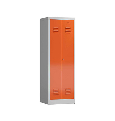 Spind ClassiX feuerrot, lichtgrau X-510424, 1 Schließfach 59,0 x 50,0 x 180,0 cm 