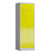 Spind ClassiX lichtgrau, zinkgelb X-510426, 1 Schließfach 59,0 x 50,0 x 180,0 cm 