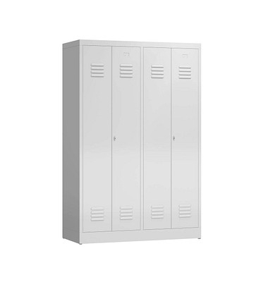 Spind ClassiX lichtgrau X-510440, 2 Schließfächer 118,5 x 50,0 x 180,0 cm 