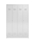 Spind ClassiX lichtgrau X-510440, 2 Schließfächer 118,5 x 50,0 x 180,0 cm 