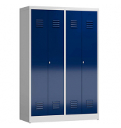 Spind ClassiX enzianblau, lichtgrau X-510441, 2 Schließfächer 118,5 x 50,0 x 180,0 cm 