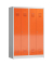 Spind ClassiX feuerrot, lichtgrau X-510444, 2 Schließfächer 118,5 x 50,0 x 180,0 cm 