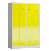 Spind ClassiX lichtgrau, zinkgelb X-510446, 2 Schließfächer 118,5 x 50,0 x 180,0 cm 