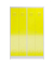 Spind ClassiX lichtgrau, zinkgelb X-510446, 2 Schließfächer 118,5 x 50,0 x 180,0 cm 