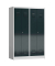 Spind ClassiX anthrazit, lichtgrau X-510448, 2 Schließfächer 118,5 x 50,0 x 180,0 cm 