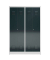 Spind ClassiX anthrazit, lichtgrau X-510448, 2 Schließfächer 118,5 x 50,0 x 180,0 cm 
