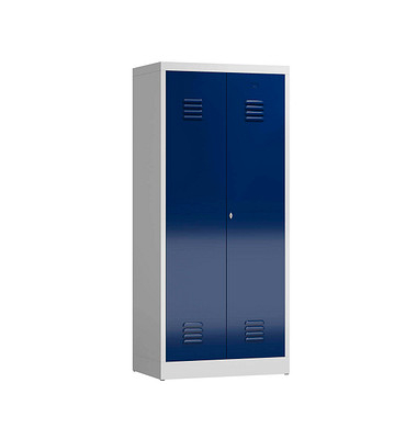 Spind ClassiX enzianblau, lichtgrau X-515421, 1 Schließfach 80,0 x 50,0 x 180,0 cm 