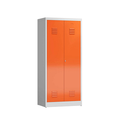 Spind ClassiX feuerrot, lichtgrau X-515424, 1 Schließfach 80,0 x 50,0 x 180,0 cm 