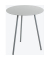 Beistelltisch 52131, 45cm (H), 40x40cm (BxT), rund, grau / grau