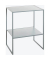 Beistelltisch 52152, 60cm (H), 45x35cm (BxT), rechteckig, grau / grau