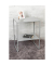 Beistelltisch 52152, 60cm (H), 45x35cm (BxT), rechteckig, grau / grau