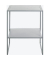 Beistelltisch 52152, 60cm (H), 45x35cm (BxT), rechteckig, grau / grau