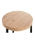 Beistelltisch 52412, 50cm (H), 30x30cm (BxT), rund, eiche / schwarz