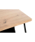 Beistelltisch 52419, 51cm (H), 48x40cm (BxT), rechteckig, eiche / schwarz