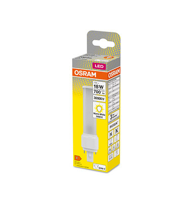 Kompaktleuchtstofflampe DULUX D G24 d-2 18 W matt Kompaktleuchtstofflampe DULUX D G24 d-2 18 W matt