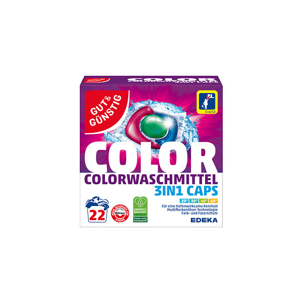 4311501751725 - COLOR Waschmittel 22 Pads 4311501751725 GUT&GÜNSTIG 22 Stück 4311501751725 - COLOR Waschmittel 22 Pads 4311501751725 GUT&GÜNSTIG 22 Stück