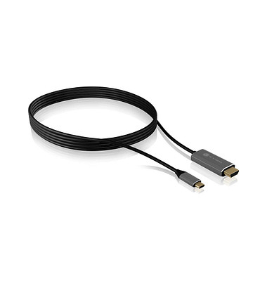 USB CHDMI Kabel IB-CB020-C 1,8 m schwarz 